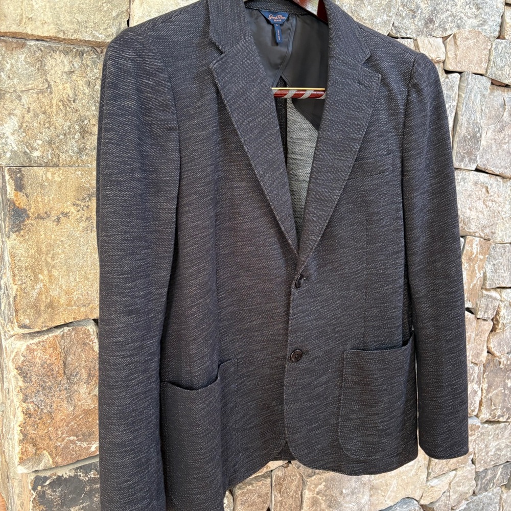 Good Man Brand Charcoal Knit Sport Coat